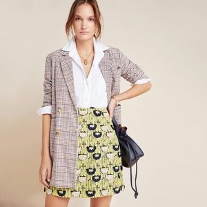 Anthropologie Hutch Loren Embroidered Mini Skirt